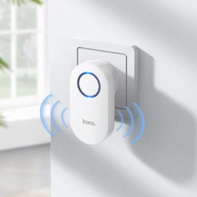 Picture of Hoco HI25 Wireless Doorbell EU Plug - White