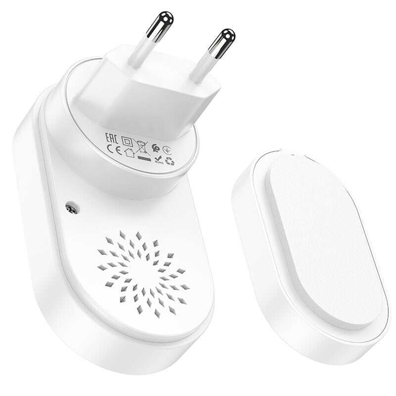 Picture of Hoco HI25 Wireless Doorbell EU Plug - White