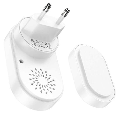 Picture of Hoco HI25 Wireless Doorbell EU Plug - White