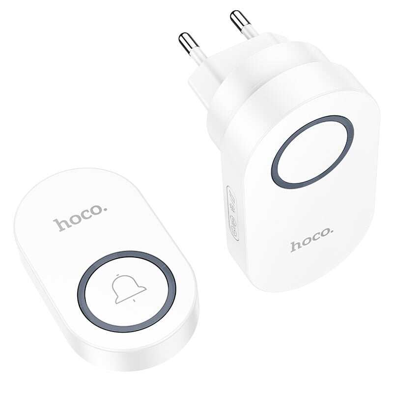 Picture of Hoco HI25 Wireless Doorbell EU Plug - White
