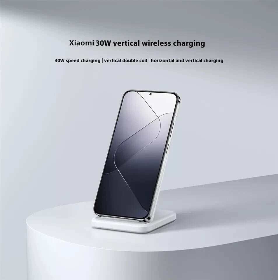 Picture of Xiaomi 30W Vertical Wireless Charger Stand Quick Charging For Phones & Pads