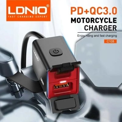 Picture of Ldnio C108 60W Motorcycle Fast Charger