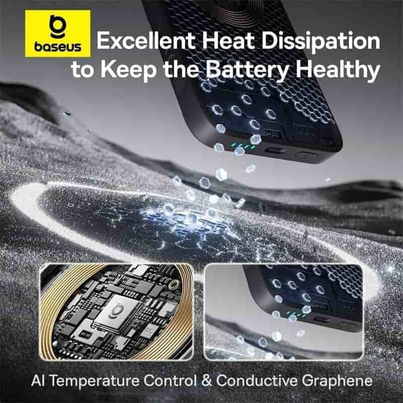 Picture of Baseus EnerFill FM11 22.5W Magnetic Power Bank 10000mAh - Black