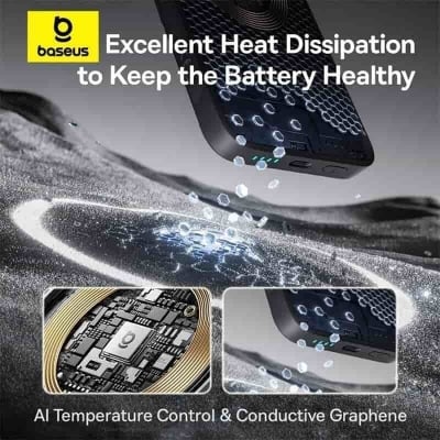 Picture of Baseus EnerFill FM11 22.5W Magnetic Power Bank 10000mAh - Black