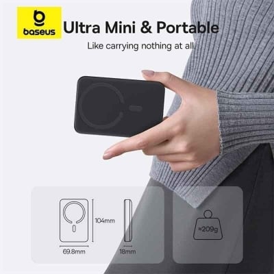Picture of Baseus EnerFill FM11 22.5W Magnetic Power Bank 10000mAh - Black