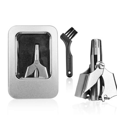 Picture of Stainless Steel Manual Nose Hair Trimmer, Washable & Portable – Silver