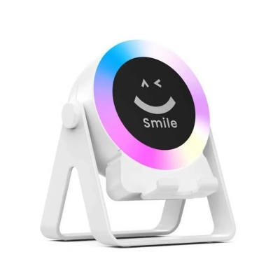 Picture of ZF18 Smile Bracket RGB Bluetooth 5.3 Wireless Speaker with Phone Stand – Multicolor