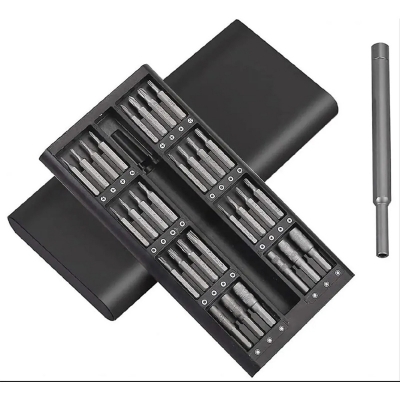 Picture of 24-in-1 Magnetic Precision Screwdriver Set, Aluminium & S2 Steel – Silver