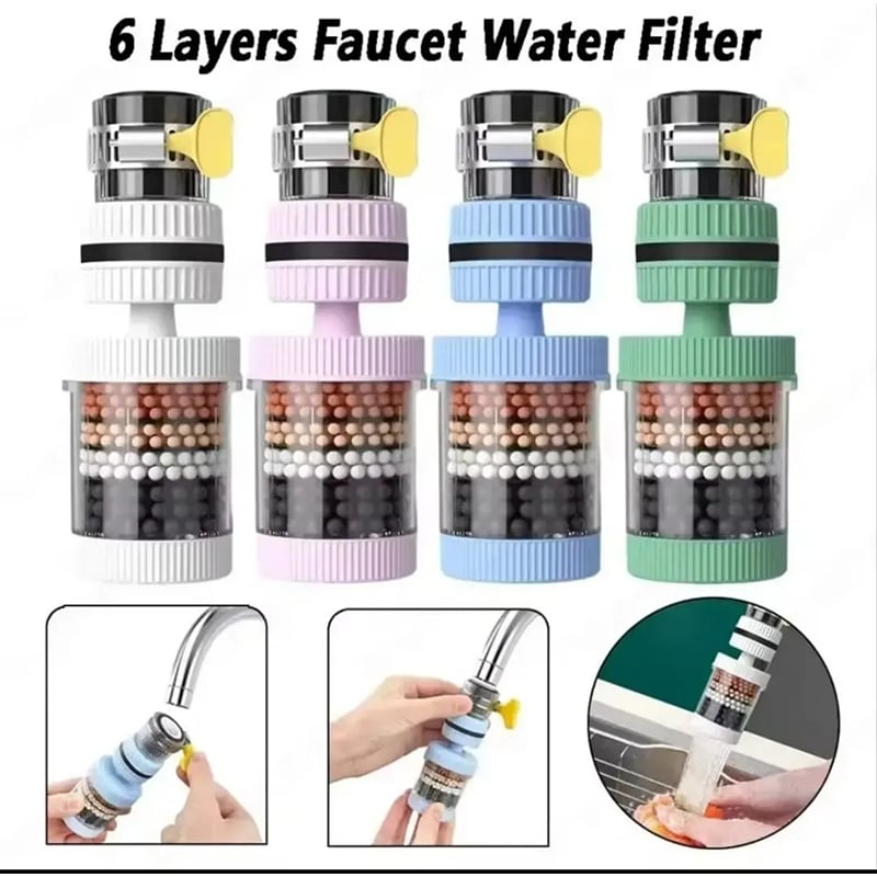 Picture of 6-Layer Faucet Water Filter – Multicolor