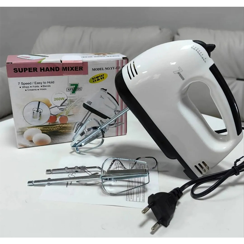 Picture of Scarlett 180W 7-Speed Electric Hand Mixer & Egg Beater – White