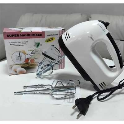 Picture of Scarlett 180W 7-Speed Electric Hand Mixer & Egg Beater – White