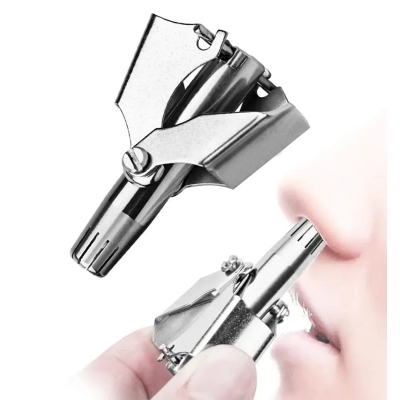 Picture of Stainless Steel Manual Nose Hair Trimmer, Washable & Portable – Silver