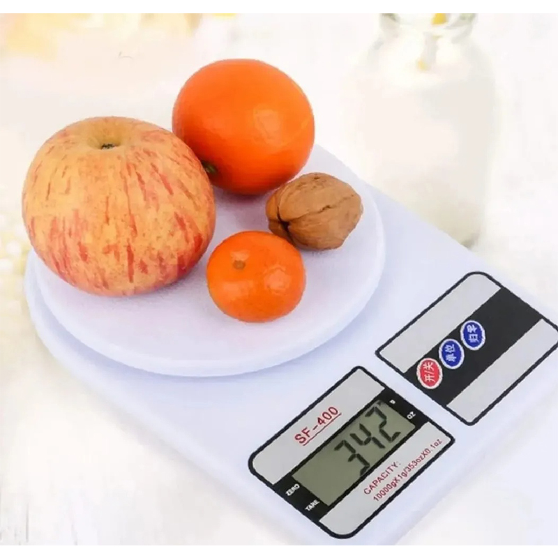Picture of 10kg Digital Kitchen Scale with 1g Precision – White