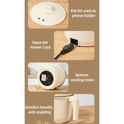 Picture of Multifunctional Non-Stick Mini Electric Cooker & Frying Pan – Green