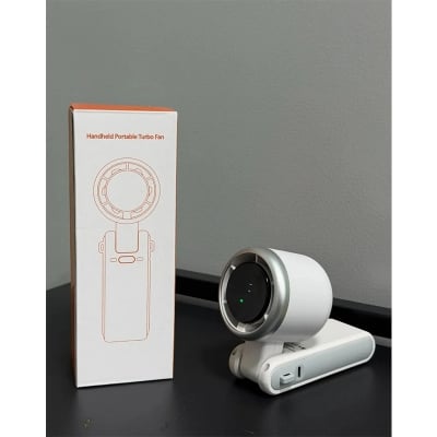 Picture of Mini Portable Turbo Rechargeable Handheld Folding Fan – Multicolor