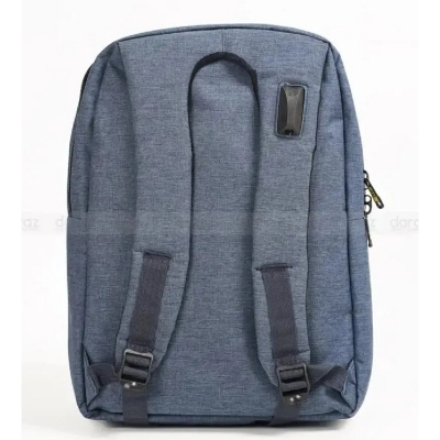 Picture of 15-Inch Laptop Backpack with Headphone Jack for Men & Women – Blue