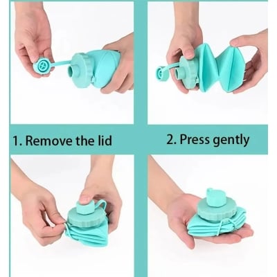 Picture of Portable Foldable Silicone Sports Water Bottle – Multicolor