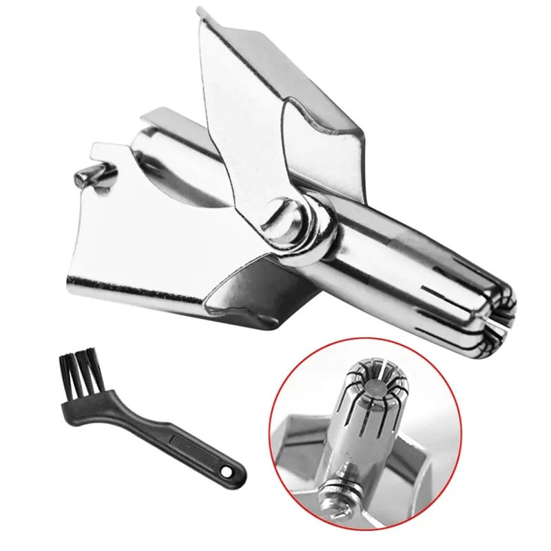 Picture of Stainless Steel Manual Nose Hair Trimmer, Washable & Portable – Silver