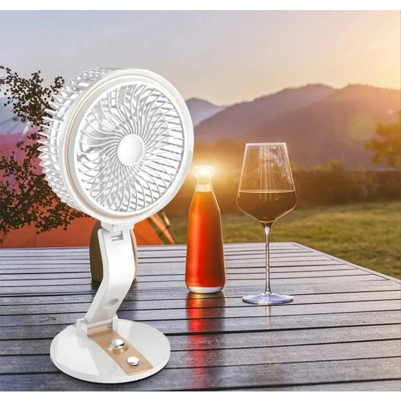 Picture of Rechargeable Folding Fan with LED Light – Multicolor