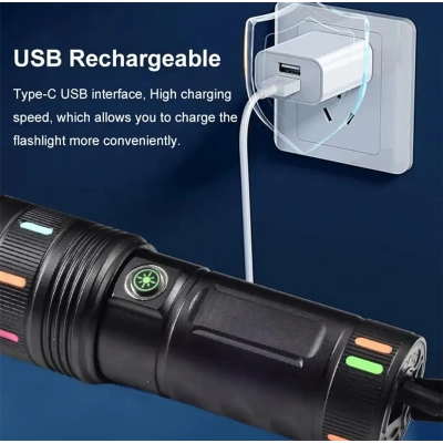 Picture of Sanford 20,000mAh Powerful LED Torch Light – Black