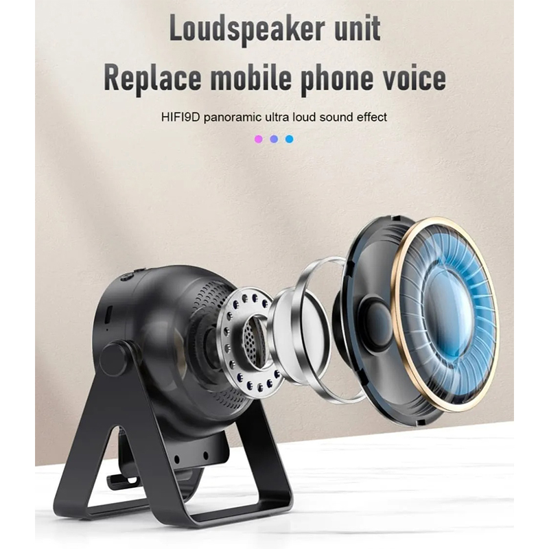 Picture of ZF18 Smile Bracket RGB Bluetooth 5.3 Wireless Speaker with Phone Stand – Multicolor