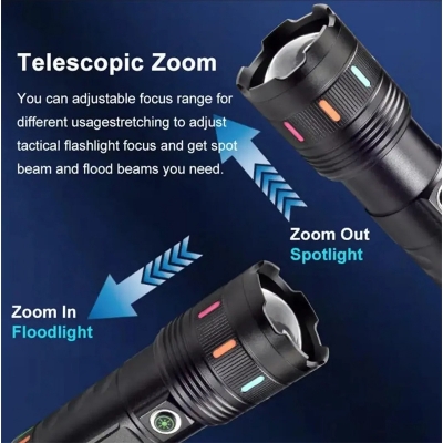 Picture of Sanford 20,000mAh Powerful LED Torch Light – Black