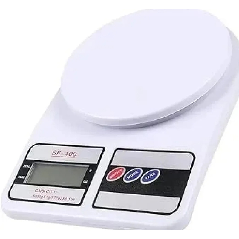 Picture of 10kg Digital Kitchen Scale with 1g Precision – White