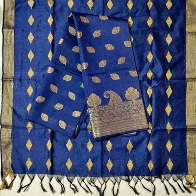 Picture of Girls' Jamdani-Design Kameez Party Dress Set
