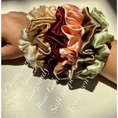 Picture of Silk Scrunchie Hair and Wrist Band for Girls – 1 Piece