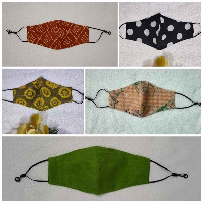 Picture of Women's Reusable 3-Layer Fabric Face Masks – 5 Pieces