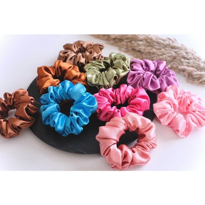 Picture of Silk Scrunchie Hair and Wrist Band for Girls – 1 Piece