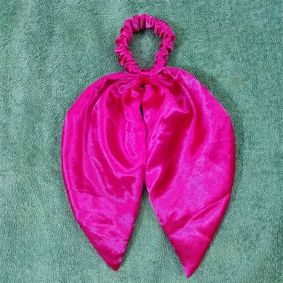 Picture of Silk Scrunchie Bow Hair Band for Girls – 1 Piece