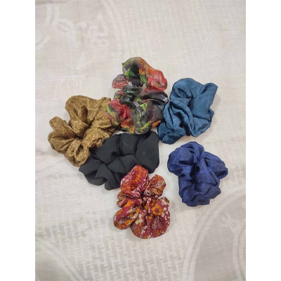 Picture of Mini Satin Silk Scrunchie Set for Girls and Women – 10 Pieces