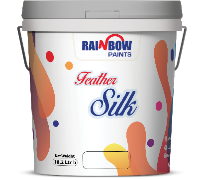 Picture of Rainbow Feather Silk Emulsion White .91 Litre