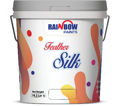 Picture of Rainbow Feather Silk Emulsion White 3.64 Litre