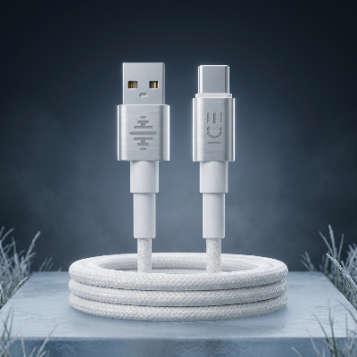 Picture of ICE Type A to C 28W– Braided Cable | 5ft / 1.5 Meter | Hyperfast Charging-Black