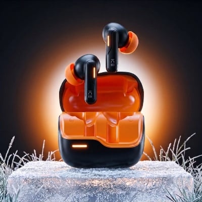 Picture of ICE Prime Pro ANC- 80 Hour Noice Cancellation Premium Earbuds-Black
