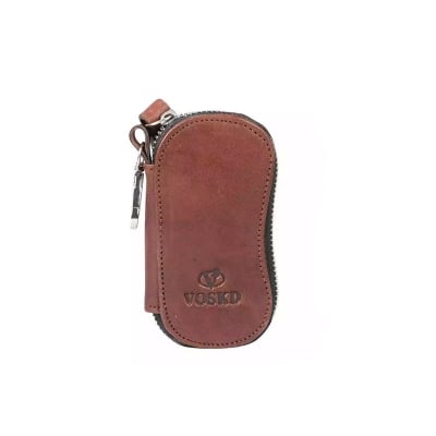 Picture of Leather Key Ring Folder Wallet or Money Bag Type Key Holder/Box-Black - Wallet For Men - One Size