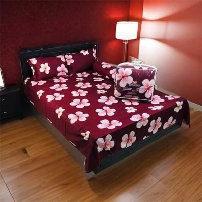 Picture of Zar'rah Shop Luxurious Twill Cotton Bedsheet With Comforter – Premium 5 Piece Set