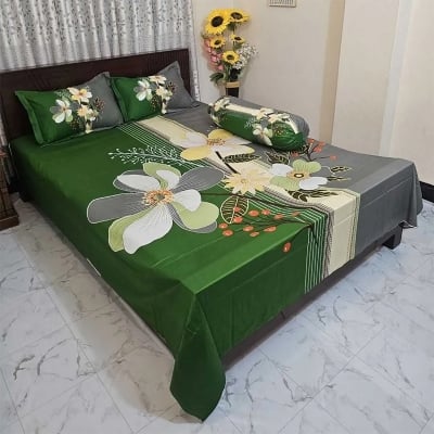 Picture of Zar'rah Shop Luxury King Size Bed Sheet With Matching Pillow Covers (4-Piece Set)
