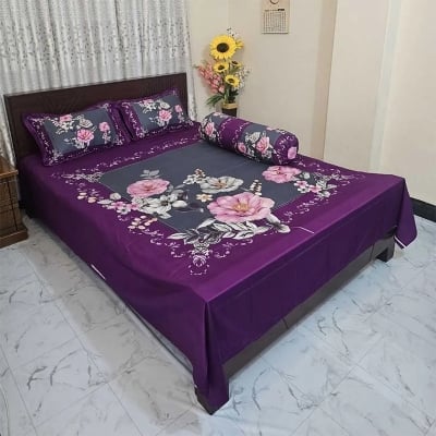 Picture of Zar'rah Shop Luxury King Size Bed Sheet With Matching Pillow Covers (4-Piece Set)