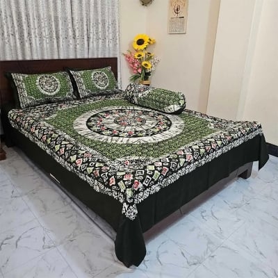 Picture of Zar'rah Shop Luxury King Size Bed Sheet With Matching Pillow Covers (4-Piece Set)