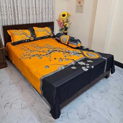 Picture of Zar'rah Shop Luxury King Size Bed Sheet With Matching Pillow Covers (4-Piece Set)