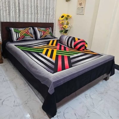 Picture of Zar'rah Shop Luxury King Size Bed Sheet With Matching Pillow Covers (4-Piece Set)