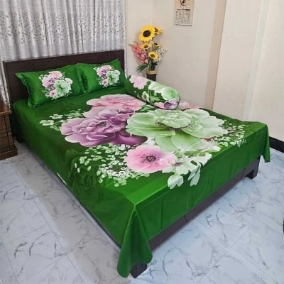 Picture of Zar'rah Shop Luxury King Size Bed Sheet With Matching Pillow Covers (4-Piece Set)