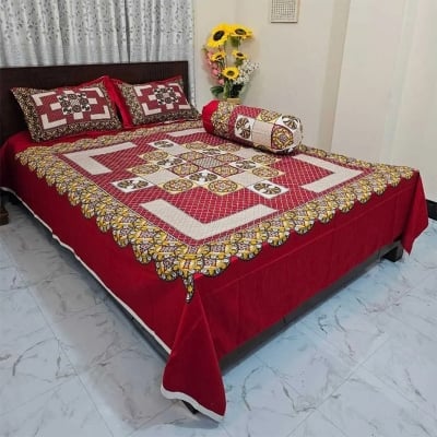 Picture of Zar'rah Shop Luxury King Size Bed Sheet With Matching Pillow Covers (4-Piece Set)