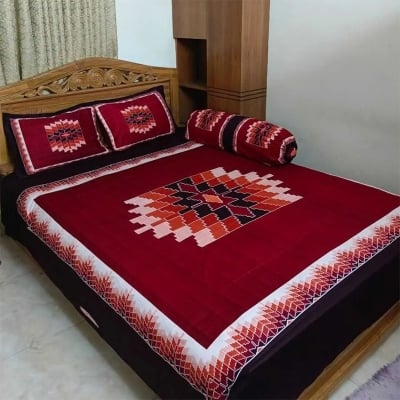 Picture of Zar'rah Shop Luxury King Size Bed Sheet With Matching Pillow Covers (4-Piece Set)