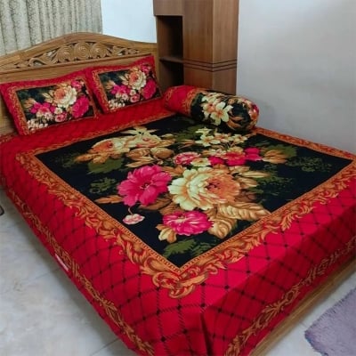 Picture of Zar'rah Shop Luxury King Size Bed Sheet With Matching Pillow Covers (4-Piece Set)