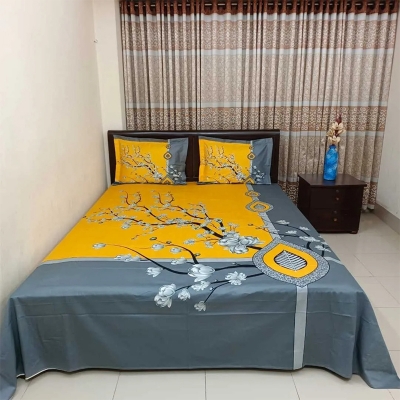Picture of Zar'rah Shop Luxury King Size Bed Sheet With Matching Pillow Covers (4-Piece Set)