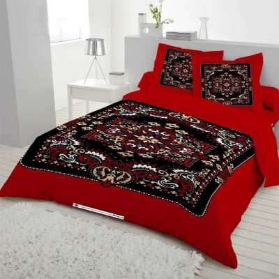 Picture of Zar'rah Shop Luxury King Size Bed Sheet With Matching Pillow Covers (4-Piece Set)